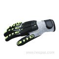 Hespax Anti-impact Cut Resistant stainless steel TPR Gloves